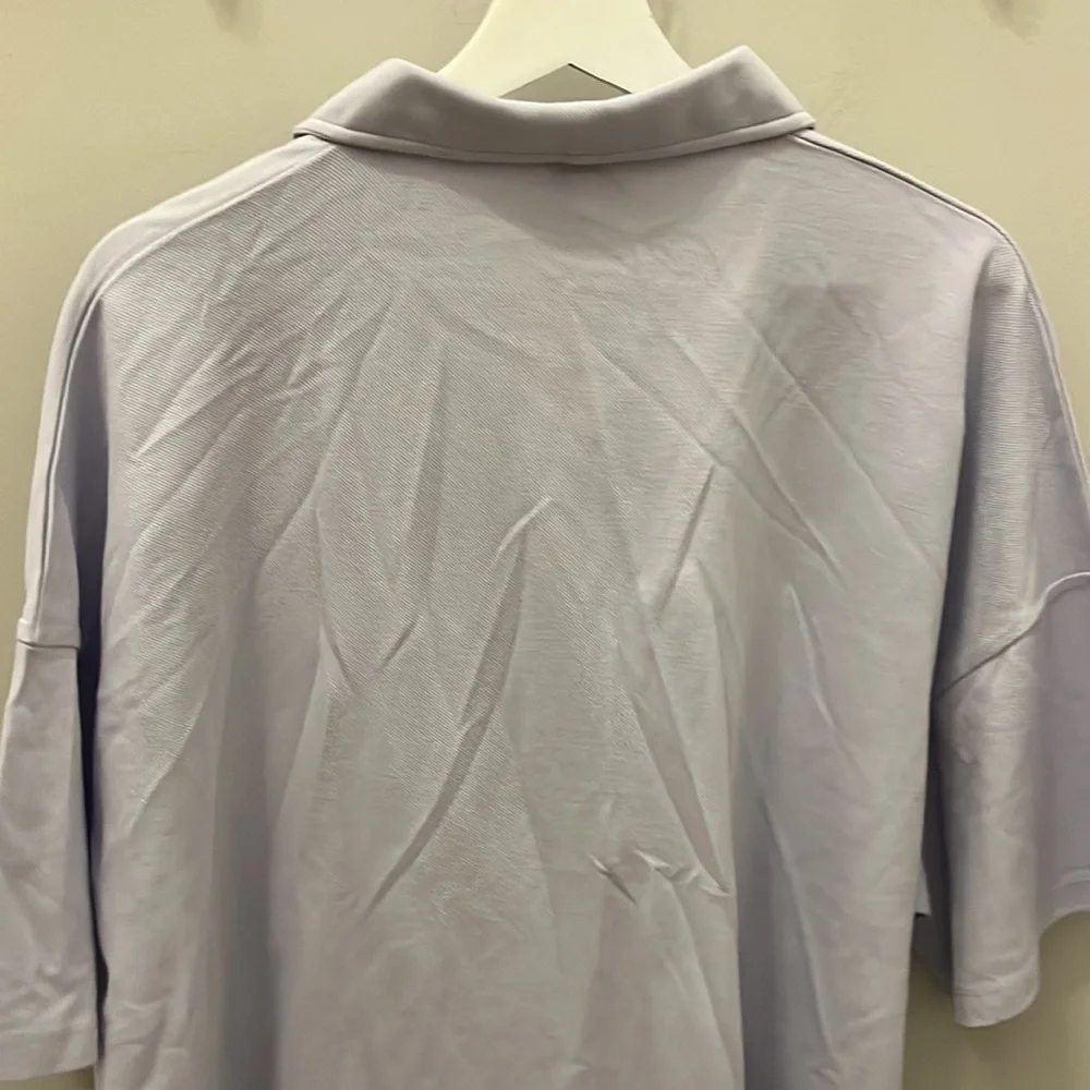 ASOS 4505 Mens Polo Shirt NWT  Oversized Size Large Purple Collar